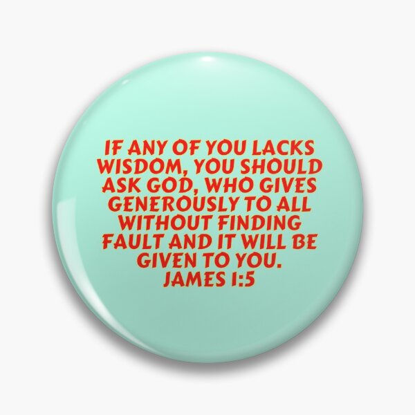 Item preview, Bible Verse James 1:5 designed and sold by Prayingwarrior.