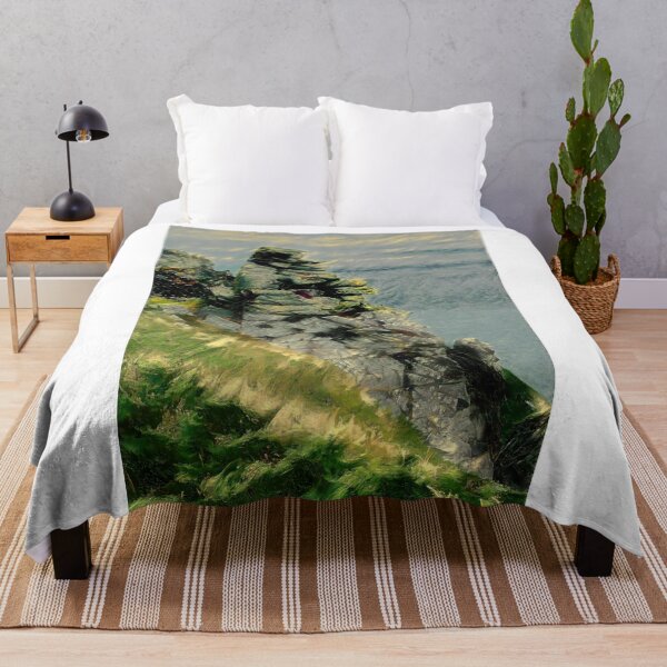 Item preview, A Granite Stack on Lundy Island - Impressionist Art designed and sold by Rocketman2017.