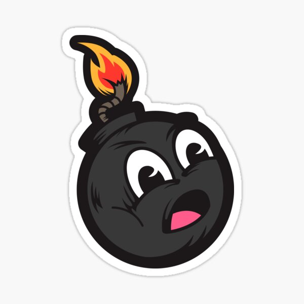 Cartoon Bomb Sticker