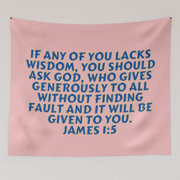 Item preview, Bible Verse James 1:5 designed and sold by Prayingwarrior.