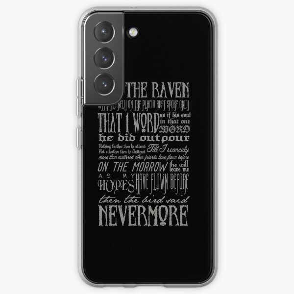 Edgar Allan Poe RAVEN typography Samsung Galaxy Soft Case