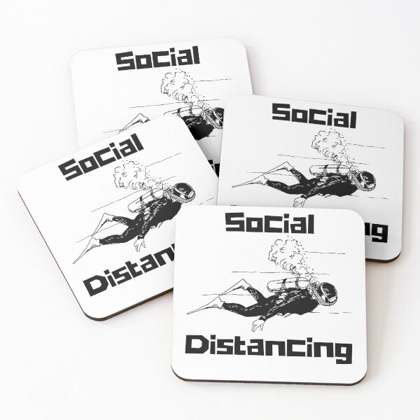 Item preview, Scuba Diving Snorkelling Swimmer Social Distancing Swimming Scuba Diving Hobby Diver Instructors Gift designed and sold by ChooproClothing.