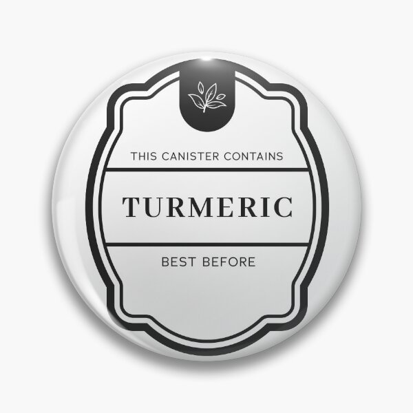 Item preview, Turmeric label for spice jars designed and sold by Astralia.