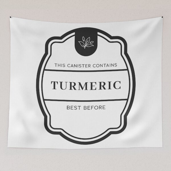 Item preview, Turmeric label for spice jars designed and sold by Astralia.