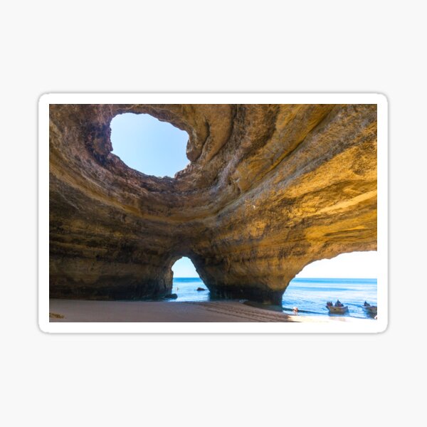 The benagil cave in Portugal Sticker