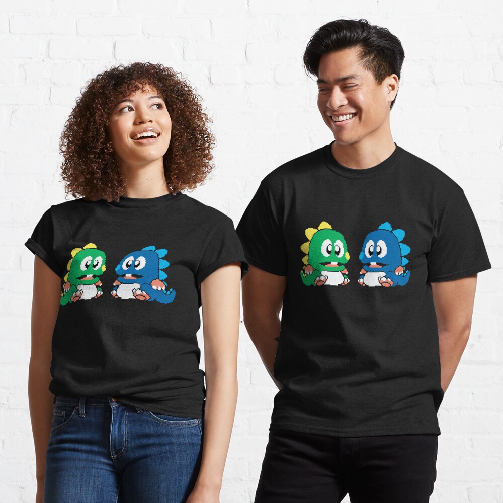 Bubble Bobble T Shirt Funny Gaming 80s Gamer Nerd Game Cool 