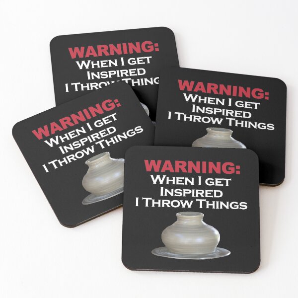 Item preview, WARNING: When I get inspired I throw things / Pottery Humor designed and sold by bryanmcclelland.