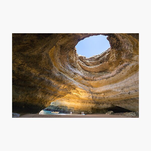 The benagil cave in Portugal Photographic Print