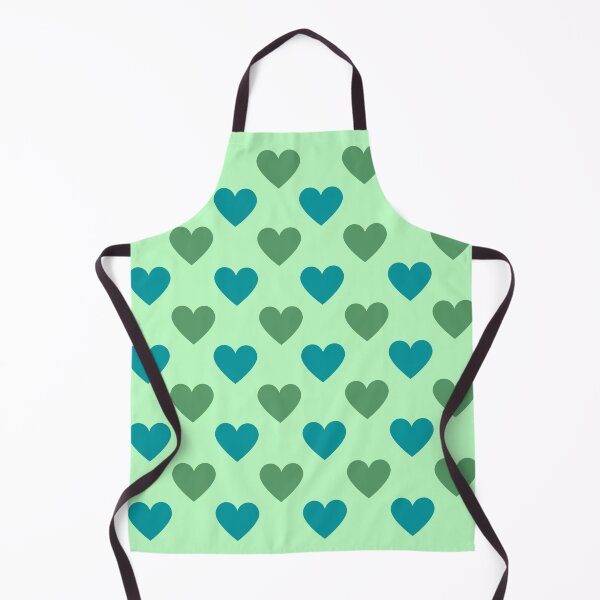 Item preview, Green & Blue Heart Pattern designed and sold by TheCalmFarm.
