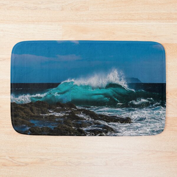 Item preview, Blue ocean blue waves blue beach summer waves  designed and sold by Mayuri Juyal.