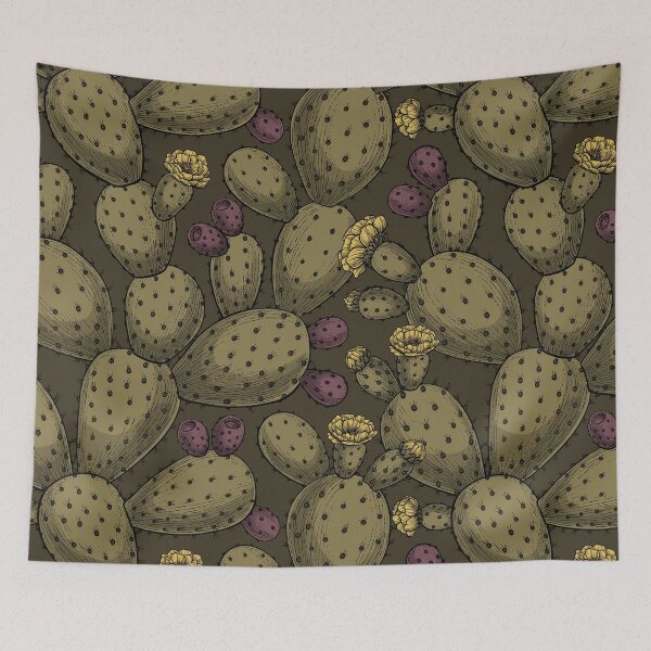 Item preview, Flowering opuntia  designed and sold by Katerina Mitkova Kirilova.