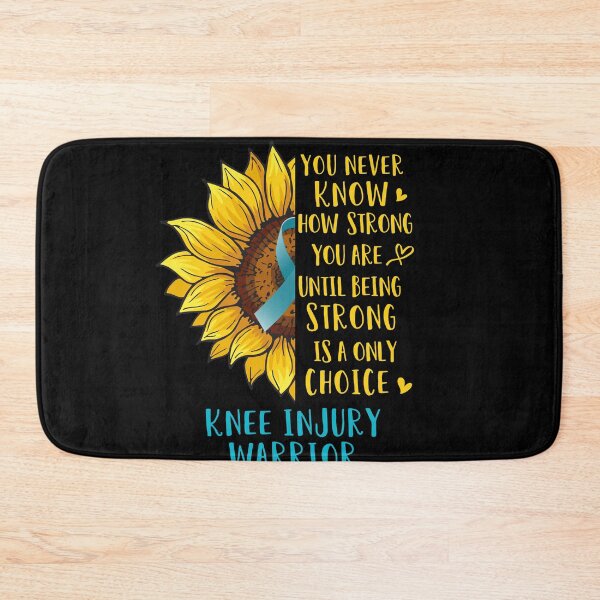 Item preview, Sunflower You Never Know How Strong You Are Knee Injury Warrior designed and sold by rechardtee.