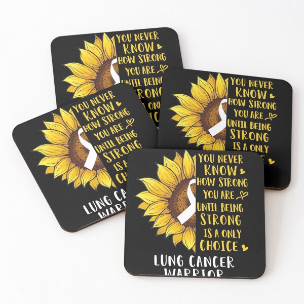 Item preview, Sunflower You Never Know How Strong You Are Lung Cancer Warrior designed and sold by rechardtee.