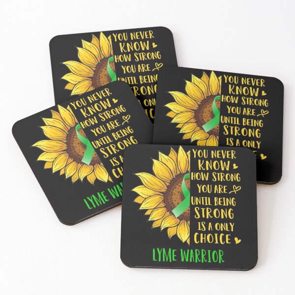 Item preview, Sunflower You Never Know How Strong You Are LYME Warrior designed and sold by rechardtee.