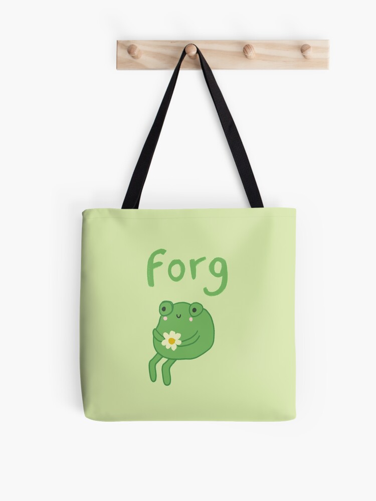 Frog Tote Bag Cute Canvas Bag Aesthetic Funny Tote Bag For Women Girls Gift  Tote