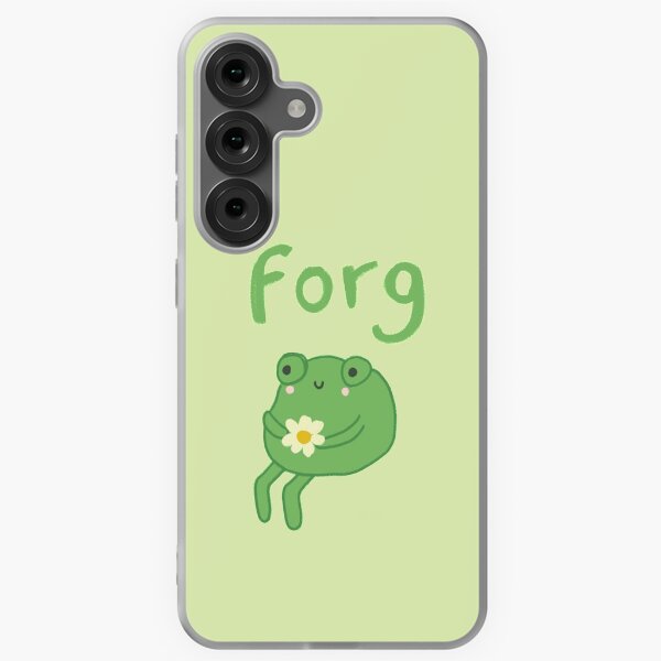 Vista previa del artículo con la obra «Divertido pastel de cumpleaños de rana: linda estética de cabaña con sapo de anime triste sentado con una flor», diseñado y vendido por MinistryOfFrogs.