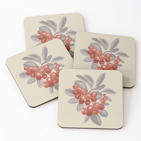 Item preview, Bunch of ripe red aronia berries designed and sold by lents.