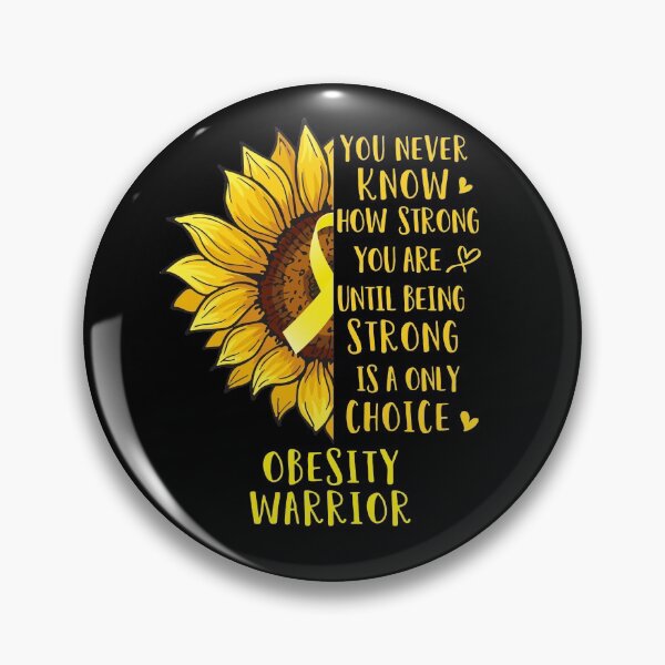 Item preview, Sunflower You Never Know How Strong You Are Obesity Warrior designed and sold by rechardtee.