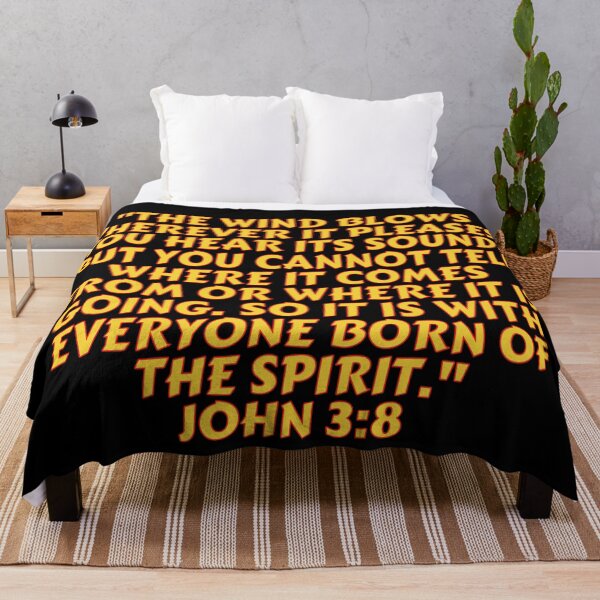 Item preview, Bible Verse John 3:8 designed and sold by Prayingwarrior.