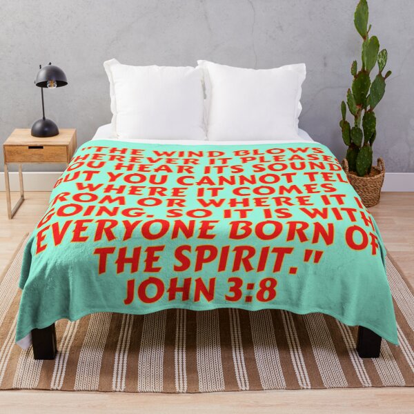 Item preview, Bible Verse John 3:8 designed and sold by Prayingwarrior.