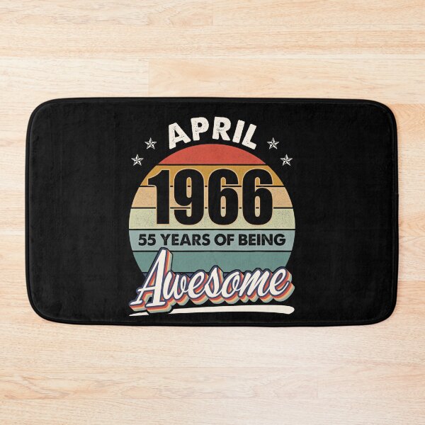 Item preview, April 1966 55 Years Of Being Awesome 55 Years Old Birthday Gifts designed and sold by suppershirts.