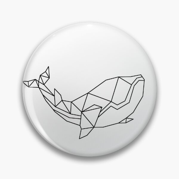 Artikelvorschau, Geometrischer Wal entworfen und verkauft von One Line Aesthetics ♡.