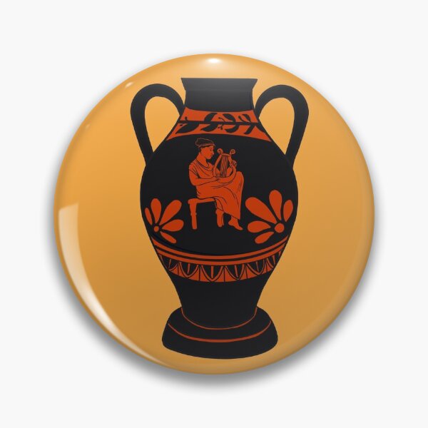 Item preview, Lyre player amphora  designed and sold by Hannahgreenarts.