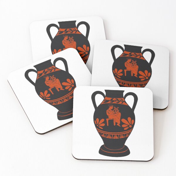 Item preview, Lyre player amphora  designed and sold by Hannahgreenarts.