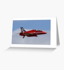 Red Arrows Hawk T1 Greeting Card