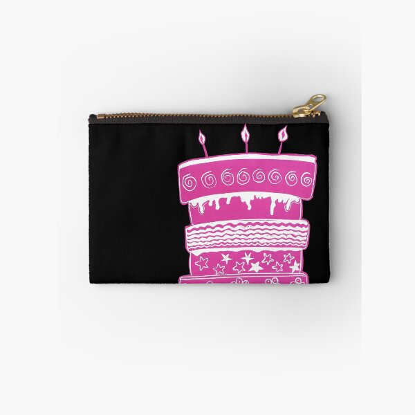 Item preview, Multi-Layered Cake Linocut - Pink and Blue designed and sold by Maddy Bennett.