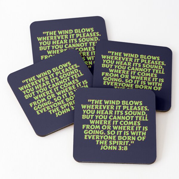 Item preview, Bible Verse John 3:8 designed and sold by Prayingwarrior.