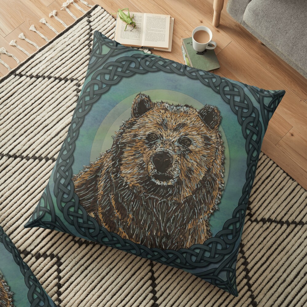 Brown Bear Floor Pillow