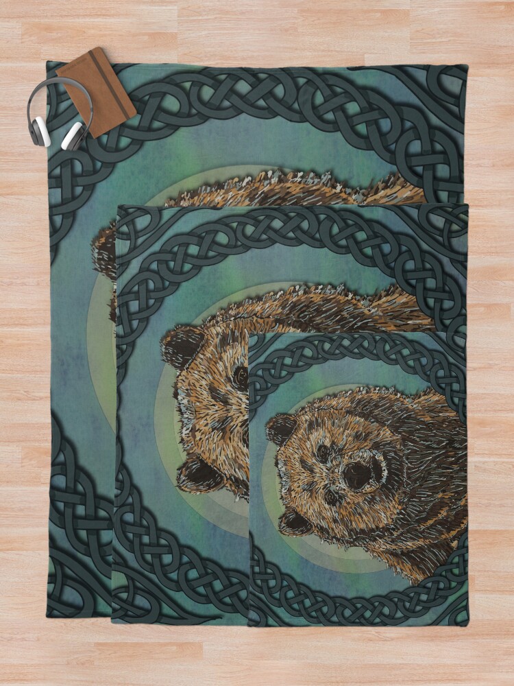 Alternate view of Brown Bear Throw Blanket