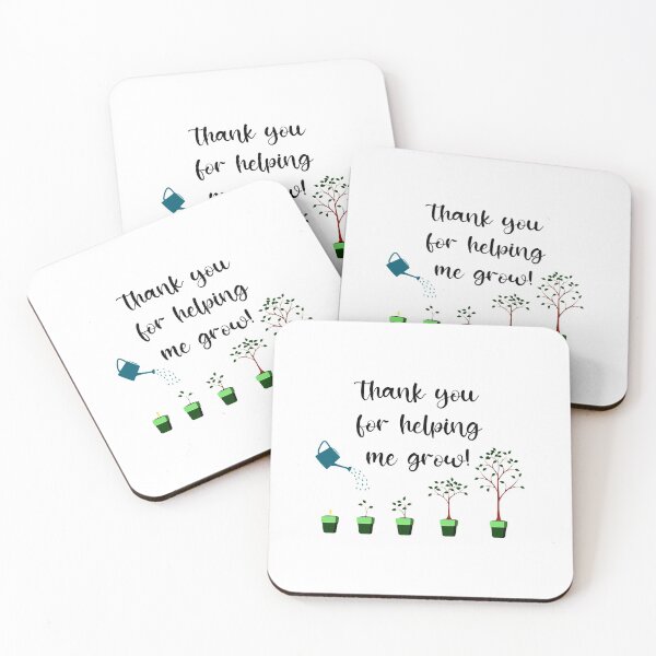 Item preview, Thank you for Helping me Grow Mom Dad Teachers holiday designed and sold by Dolphin Graphic.