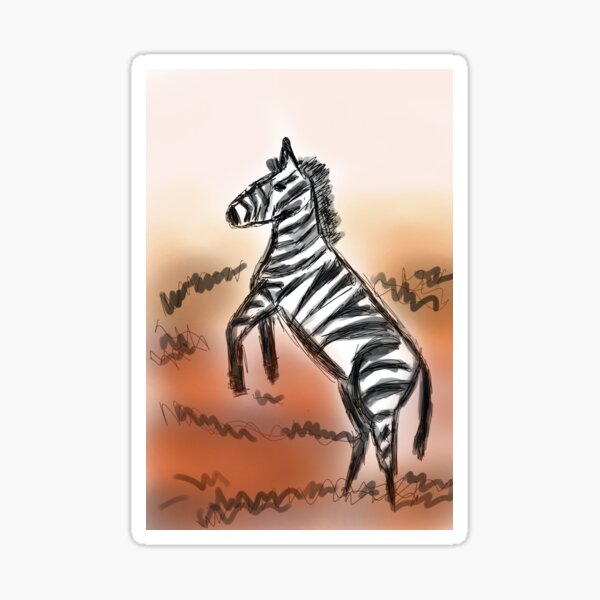 Zebra Sticker