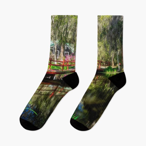 Item preview, The Red bridge - Magnolia Plantation and Gardens designed and sold by Kathy Weaver.