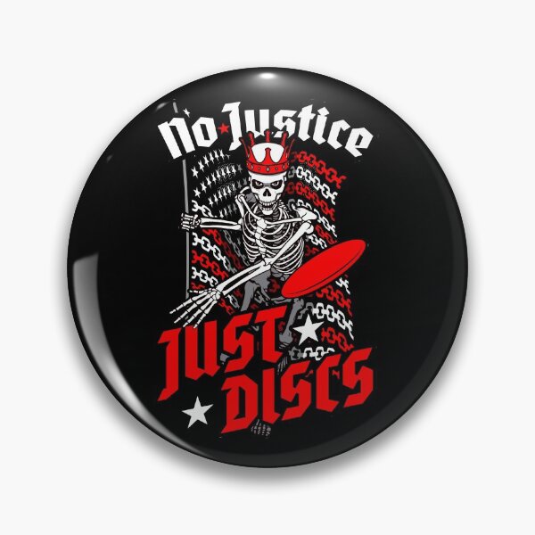 Item preview, Disc Golf Frolf No Justice Just Discs USA Flag Skull King designed and sold by GrandeDuc.