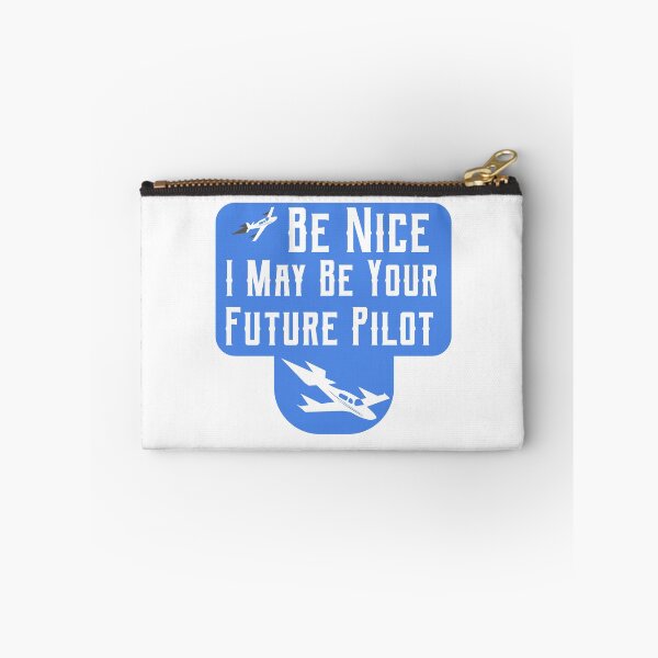 Artikelvorschau, Sei nett, ich kann dein zukünftiger Pilot sein entworfen und verkauft von SHOPBLOB.