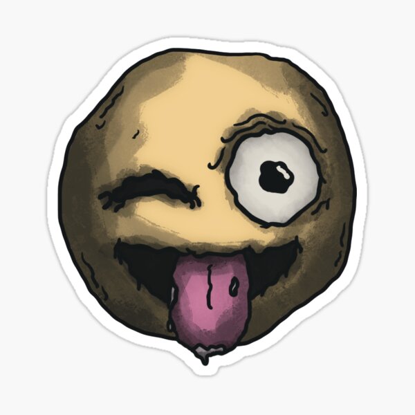 Ugly Winking Face with Stuck-Out Tongue Emoji Sticker
