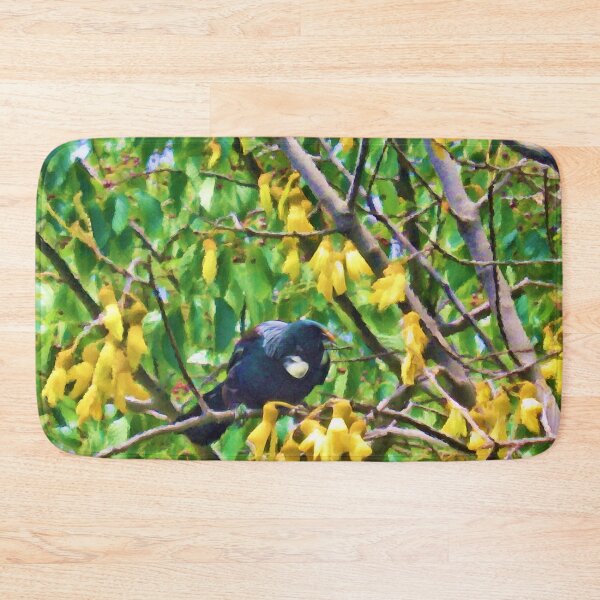 Item preview, Tui in Kowhai tree designed and sold by carole hirst.
