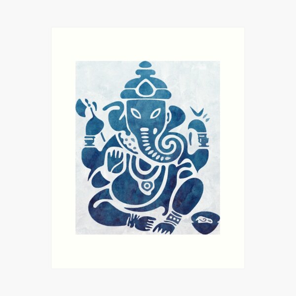 Indianara Lord Ganesha Painting (4379GB) -Synthetic Frame, 10 x 13 Inch  Digital Reprint 13 inch x 10.2 inch Painting Price in India - Buy Indianara  Lord Ganesha Painting (4379GB) -Synthetic Frame, 10