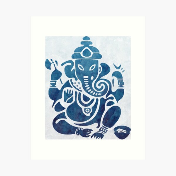 Buy Ganesha Handmade Painting by KARAN GAIKWAD. Code:ART_9000_74476 -  Paintings for Sale online in India.