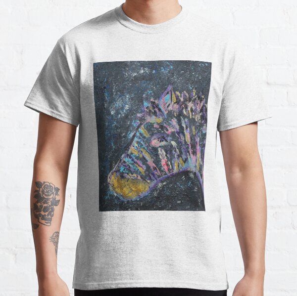 Pastel Striped Zebra Classic T-Shirt