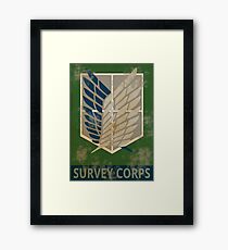 Survey Corps Poster Framed Print