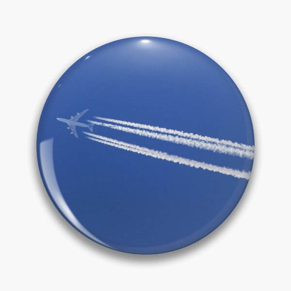 Item preview, Airplane with contrails. designed and sold by cloud7.