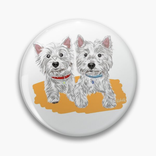 Artikelvorschau, Westies Molly & Danny entworfen und verkauft von Michelle Phong.