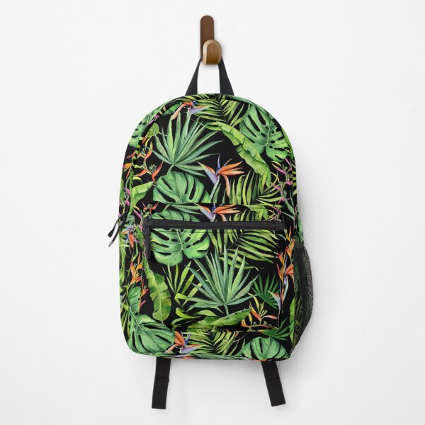 Item preview, Tropical leaves and flowers watercolor pattern designed and sold by AnjeseAnna.