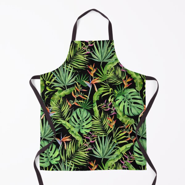 Item preview, Tropical leaves and flowers watercolor pattern designed and sold by AnjeseAnna.