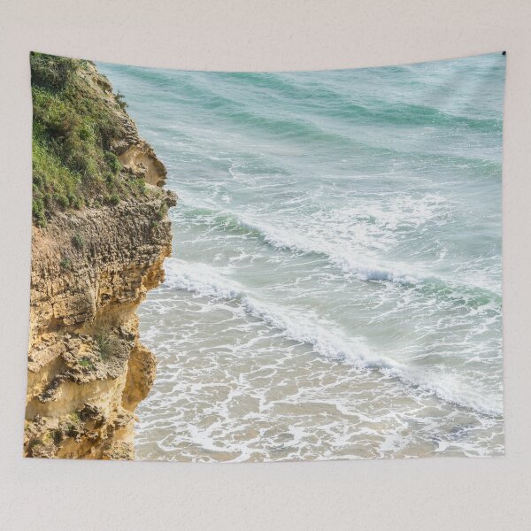 Item preview, Silky Sea Lace and Rough Rocks - Algarvian Cliff Vista designed and sold by Georgia Mizuleva.