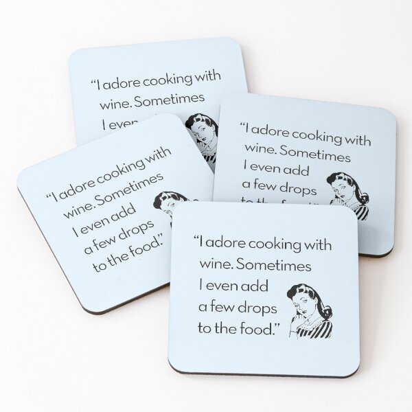 Item preview, I adore cooking with wine. Sometimes I even add a few drops to the food. designed and sold by x1brett.